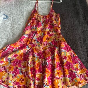 SHEIN Floral Mini Dress - Pink and Yellow